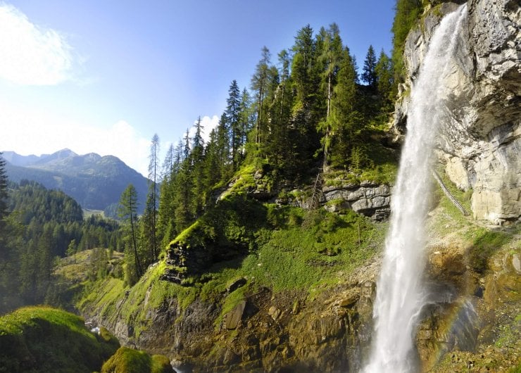Natur in Obertauern mit Wasserfall