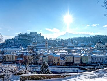 Stadt Salzburg im Winter