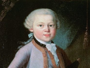 Wolfgang Amadeus Mozart als sechsjähriger Bub