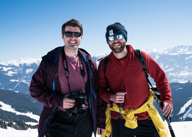 Mike Clegg und Ben Green auf der Schmittenhöhe