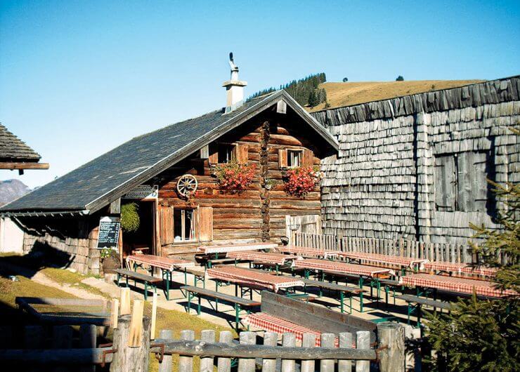 Siegerhütte 2018 - die Erlbachhütte auf der Postalm