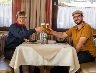 SalzburgerLand schmecken und entdecken mit Rudi Pichler – im Pongau bei Annemarie Moser Pröll, Blunzengröstl Rezept, Blunzngröstl