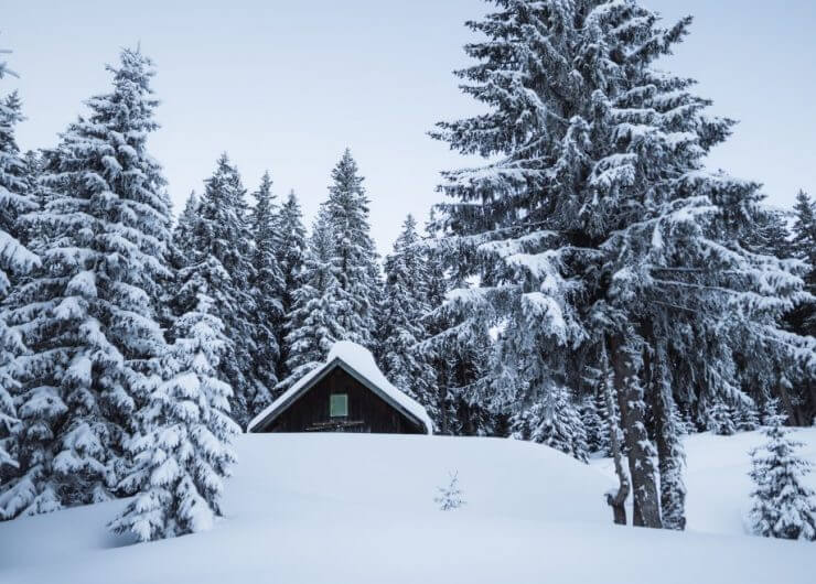 Winter Hütte