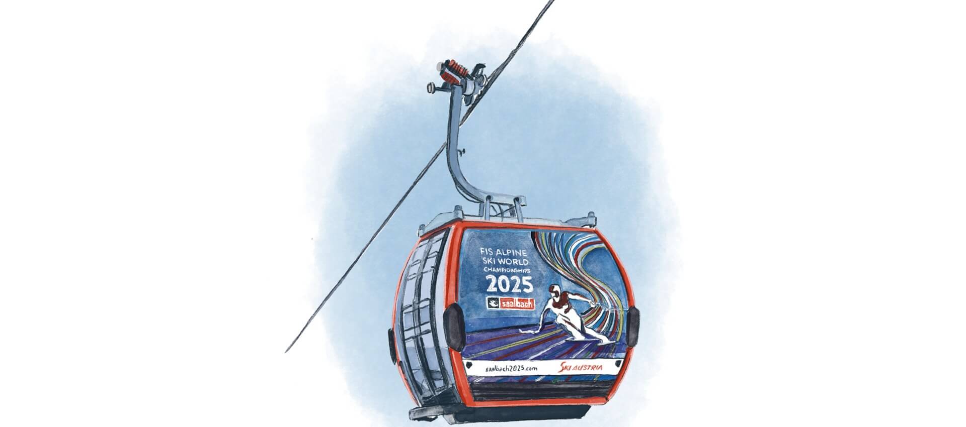 Saalbach Gondel Ski-WM 2025 (c) SLTG